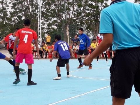พิธีเปิดโครงการแข่งขันกีฬาฟุตซอลเยาวชนและประชาชนตำบลโนนขวาง